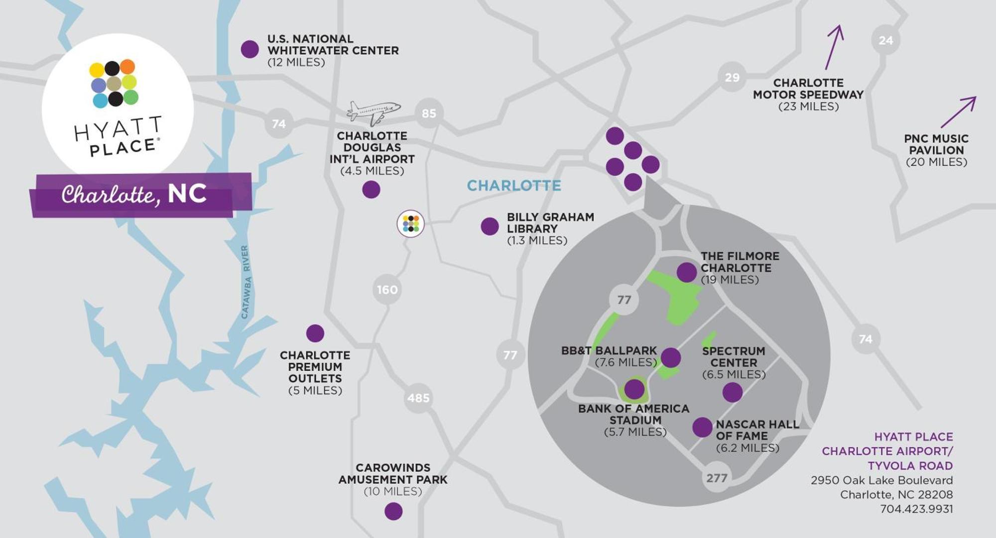 Hyatt Place Charlotte Airport Tyvola Road Exteriör bild